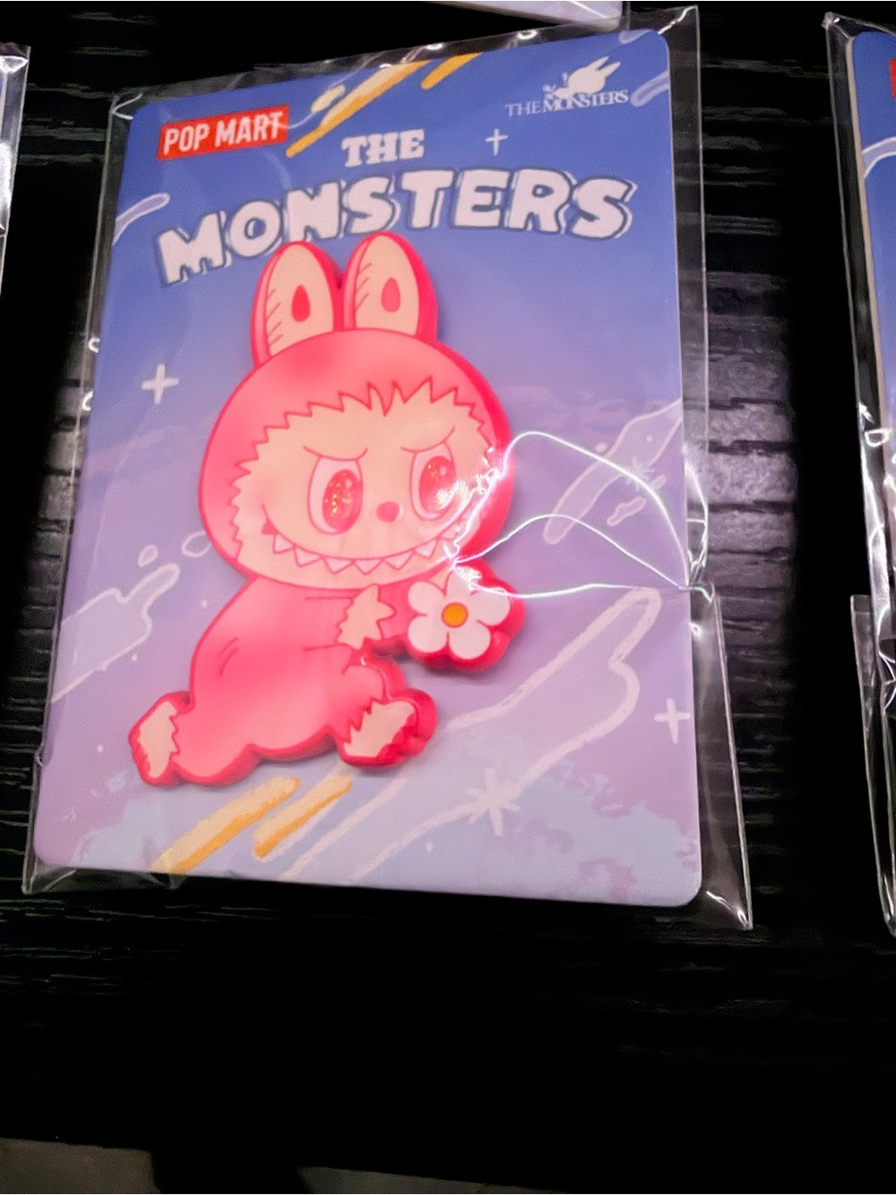 POP MART Labubu The Monster’s Big Into Energy Pink “Love” Enamel Pins
